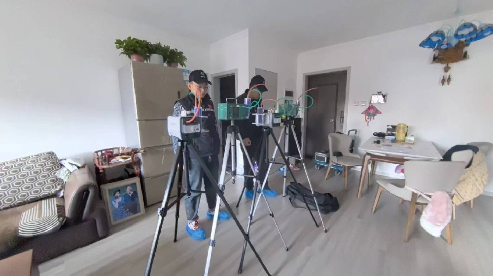 民用建筑工程验收环境空气质量检测：取样方式